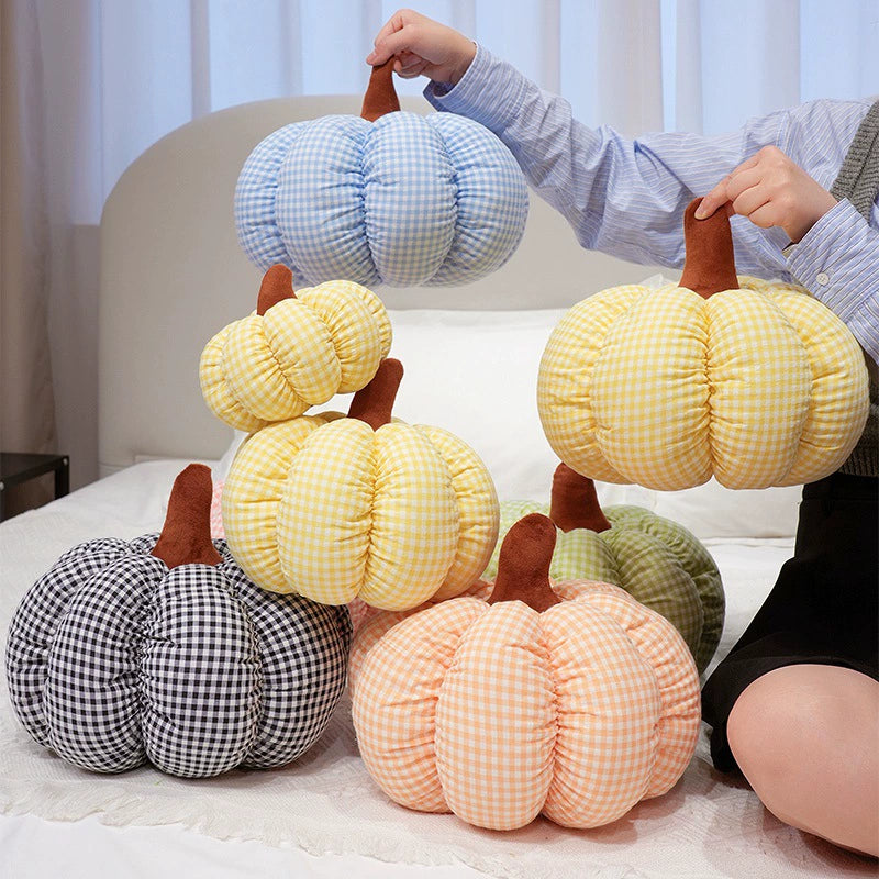 Fabric Pumpkin Pillow Halloween