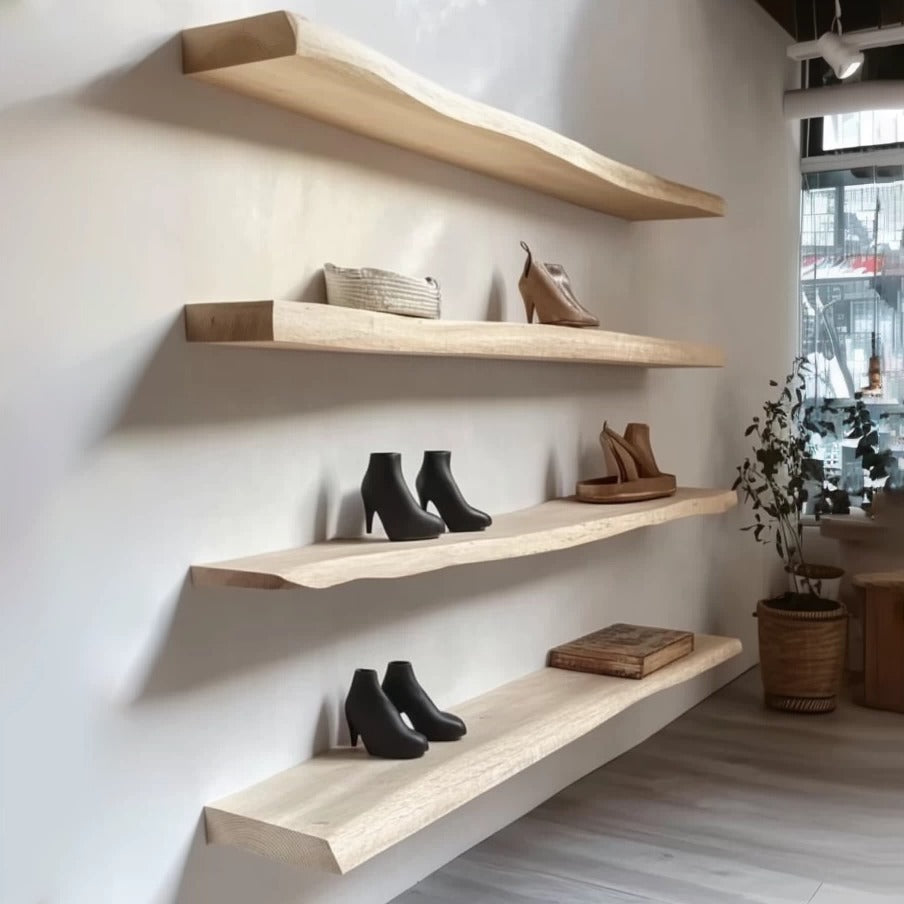 Bismo Floating Wood Shelves