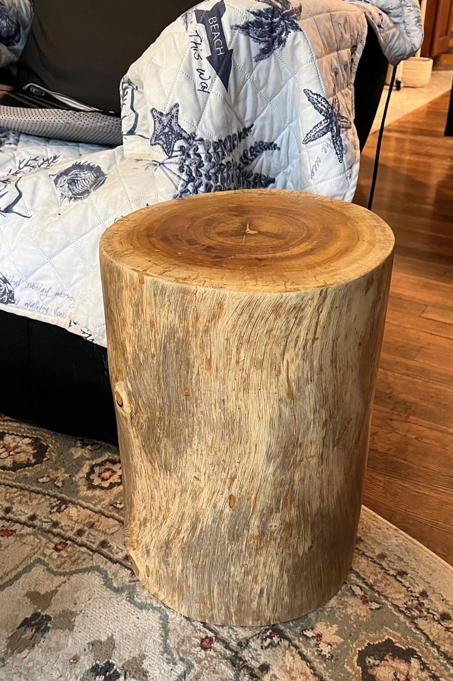 Skogna Tree Log Ottoman