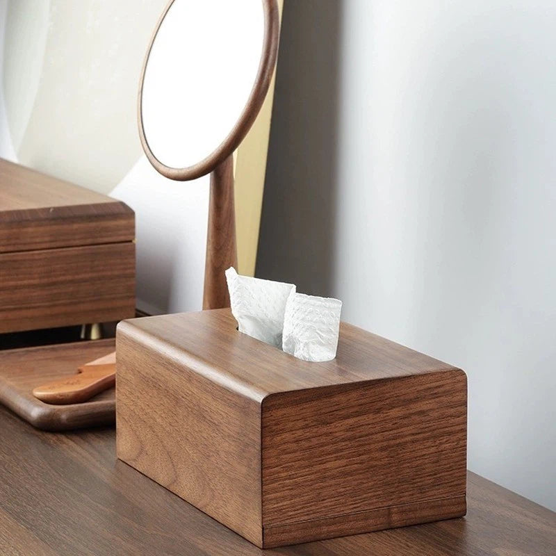 Bismo Walnut Tissue Box