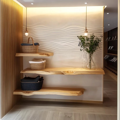 Bismo Floating Wood Shelves